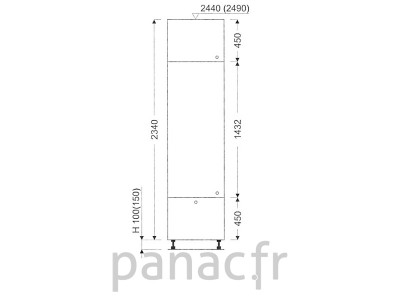 Colonne de rangement de cuisine K-40/2340 C1 L