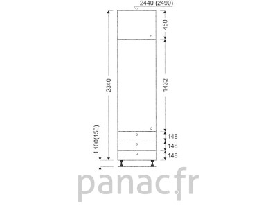 Colonne de rangement de cuisine K-35/2340 C3 L