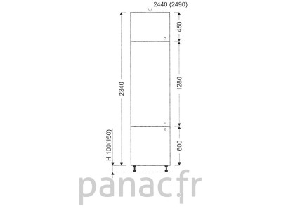 Colonne de rangement de cuisine K-35/2340 S L