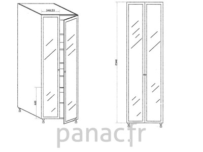 Colonne de rangement de cuisine K-90/2340 F