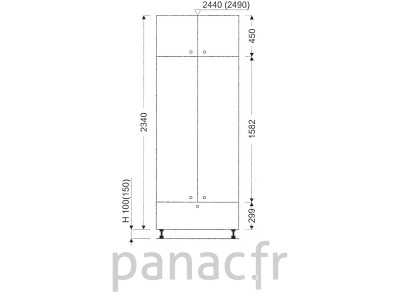 Colonne de rangement de cuisine K-70/2340 A1