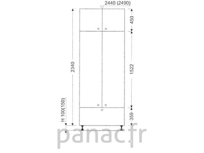 Colonne de rangement de cuisine K-90/2340 B1