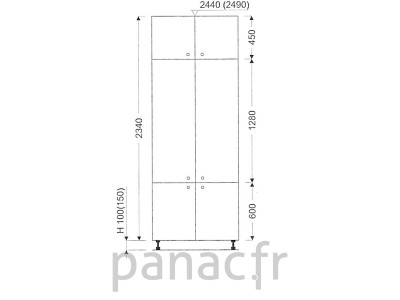 Colonne de rangement de cuisine K-70/2340 S