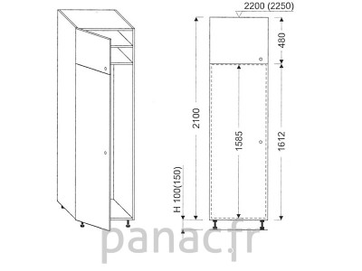 Colonne électromenager de cuisine KL-60/2100 01L