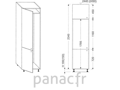 Colonne électromenager de cuisine KL-60/2340 00L