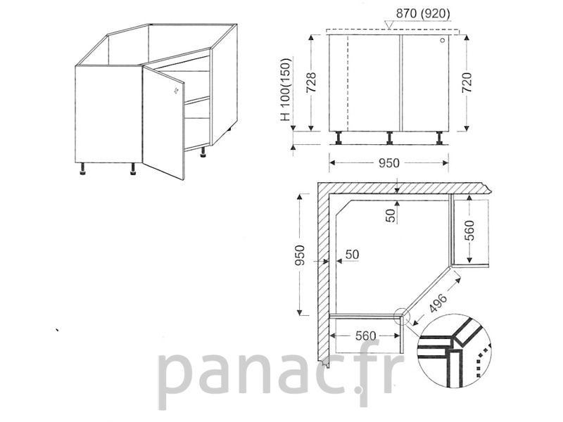 Bien choisir les dimensions de son meuble d'angle : Le guide - Mobibam