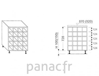 Meuble bas de cuisine D-40 K1