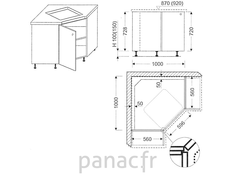 Meuble Bas Cuisine Pour Plaque Cuisson 