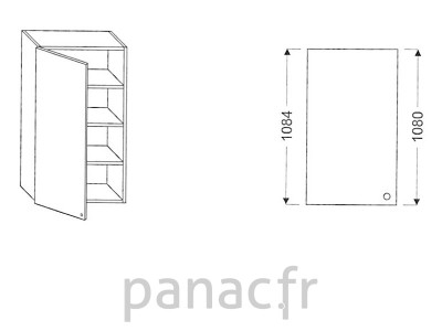 Meuble haut de cuisine G-40/1084 NL