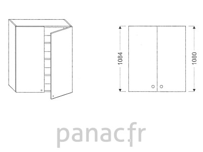 Meuble haut de cuisine G-90/1084 N