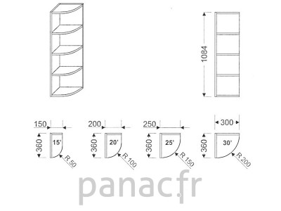 Meuble haut de cuisine GO-150/1084 P