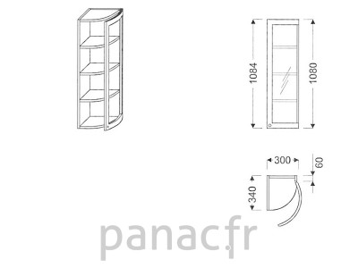 Meuble haut de cuisine GO-30/1084 FP