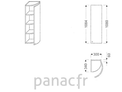 Meuble haut de cuisine GO-30/1084 P