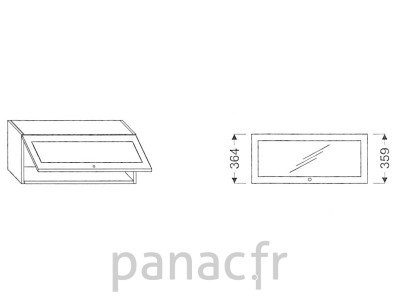 Meuble haut de cuisine G-60/364 F