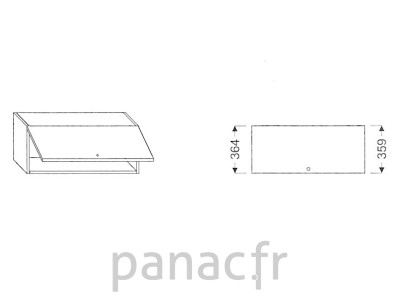 Meuble haut de cuisine G-60/364 G