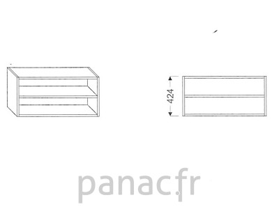 Meuble haut de cuisine G-900/424