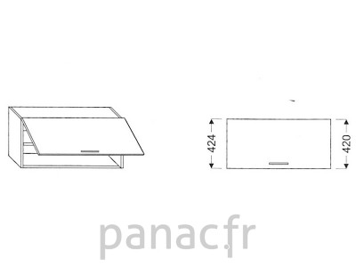 Meuble haut de cuisine G-60/424 NG