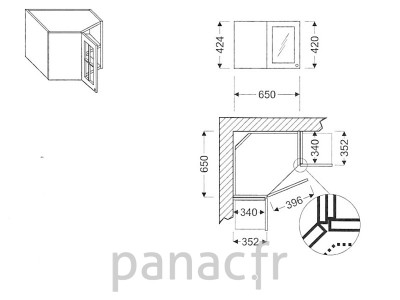 Meuble haut de cuisine GN-40/424 FL