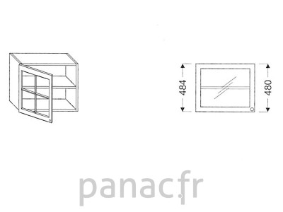 Meuble haut de cuisine G-30/484 FL