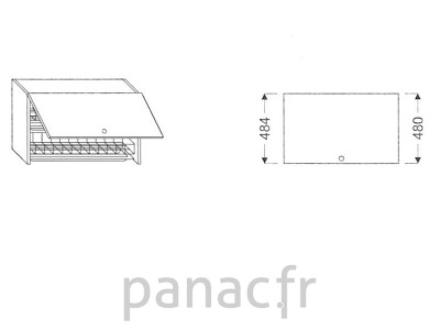 Meuble haut de cuisine G-45/484 GS