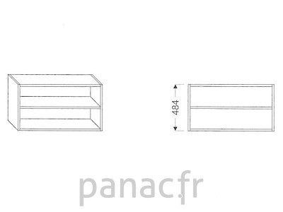 Meuble haut de cuisine G-400/484