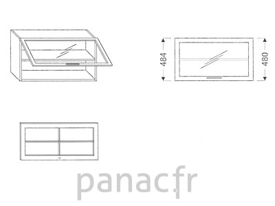 Meuble haut de cuisine G-90/484 FG