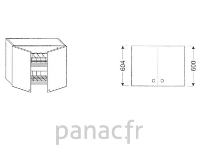 Meuble haut de cuisine G-80/604 NS