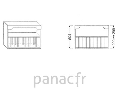 Meuble haut de cuisine G-900/604 S