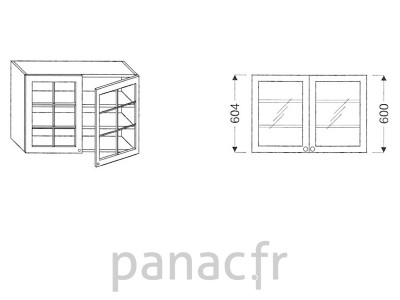 Meuble haut de cuisine G-70/604 F