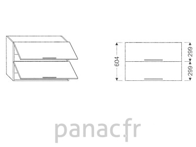 Meuble haut de cuisine G-70/604 GG