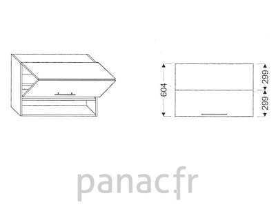 Meuble haut de cuisine G-90/604 LG