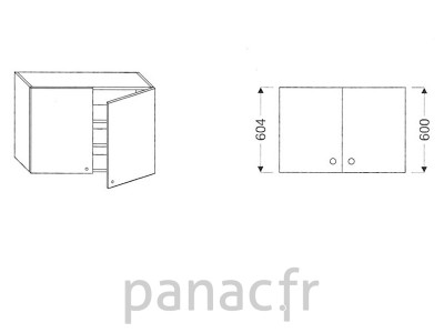 Meuble haut de cuisine G-70/604 N