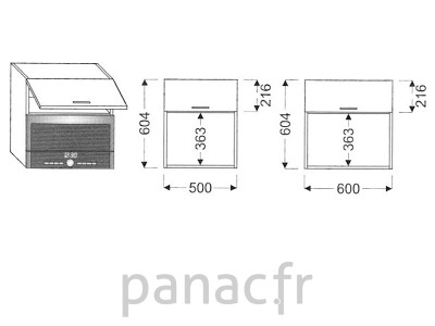 Meuble haut de cuisine GM-60/604 NG