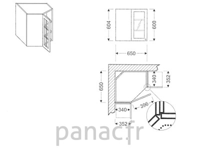 Meuble haut de cuisine GN-40/604 FL