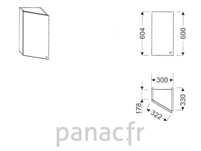 Meuble haut de cuisine GS-30/604 L