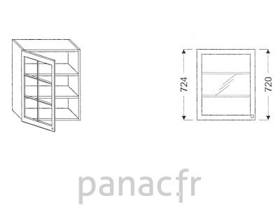Meuble haut de cuisine G-30/724 FL
