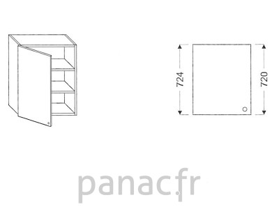 Meuble haut de cuisine G-30/724 NL