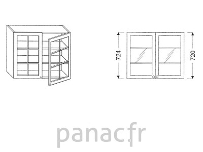 Meuble haut de cuisine G-70/724 F