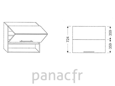 Meuble haut de cuisine G-70/724 LG