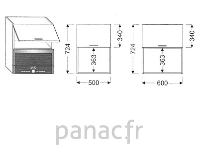 Meuble haut de cuisine GM-50/724 NG