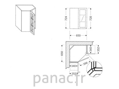 Meuble haut de cuisine GN-40/724 FL