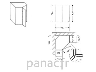 Meuble haut de cuisine GN-40/724 NL