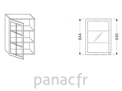 Meuble haut de cuisine G-30/844 FL