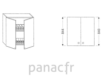 Meuble haut de cuisine G-80/844 NS