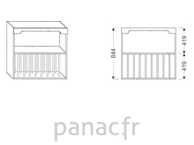 Meuble haut de cuisine G-600/844 S