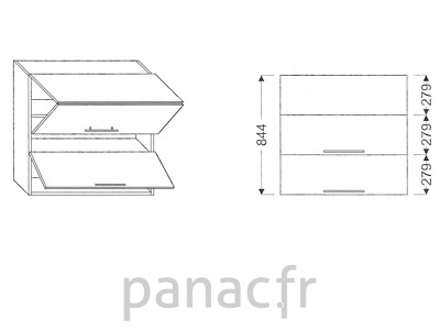 Meuble haut de cuisine G-90/844 LGG