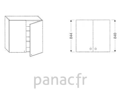 Meuble haut de cuisine G-90/844 N