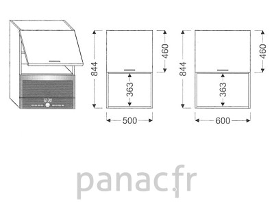 Meuble haut de cuisine GM-60/844 NG