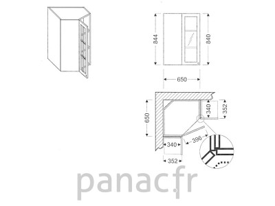 Meuble haut de cuisine GN-40/844 FL