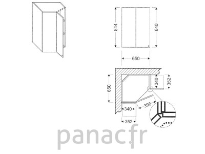 Meuble haut de cuisine GN-40/844 NL